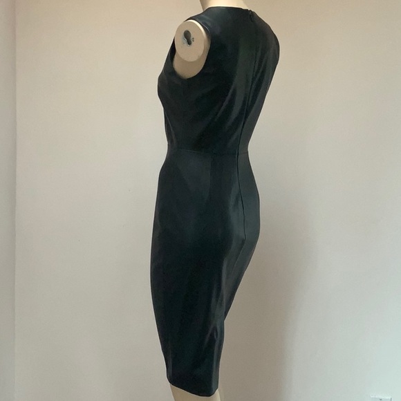 HP✨Calvin Klein Faux Leather ZIP Front Dress 2 NWT - Picture 5 of 8